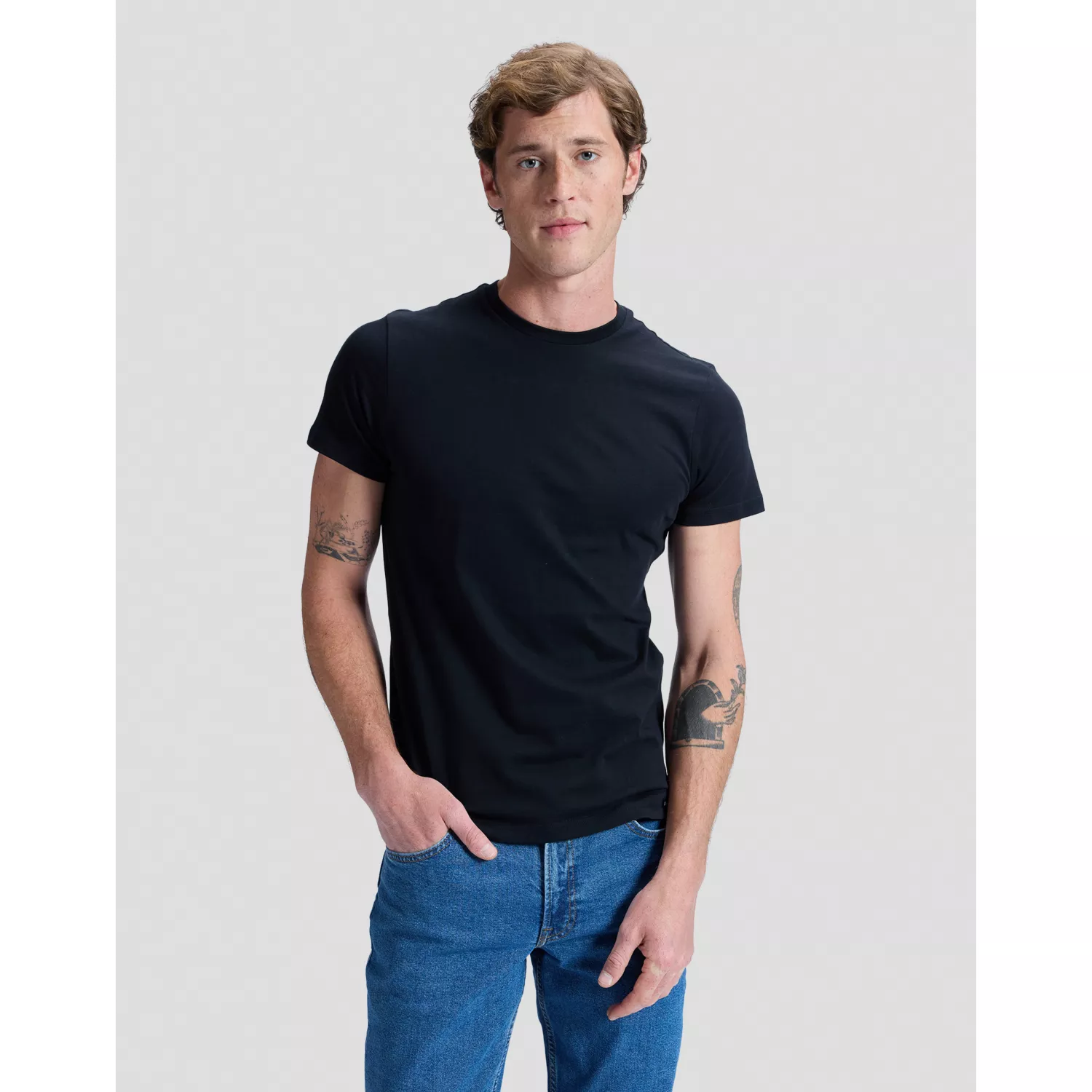 112117012 00 S KOSZULKA TWIN PACK CREW BLACK