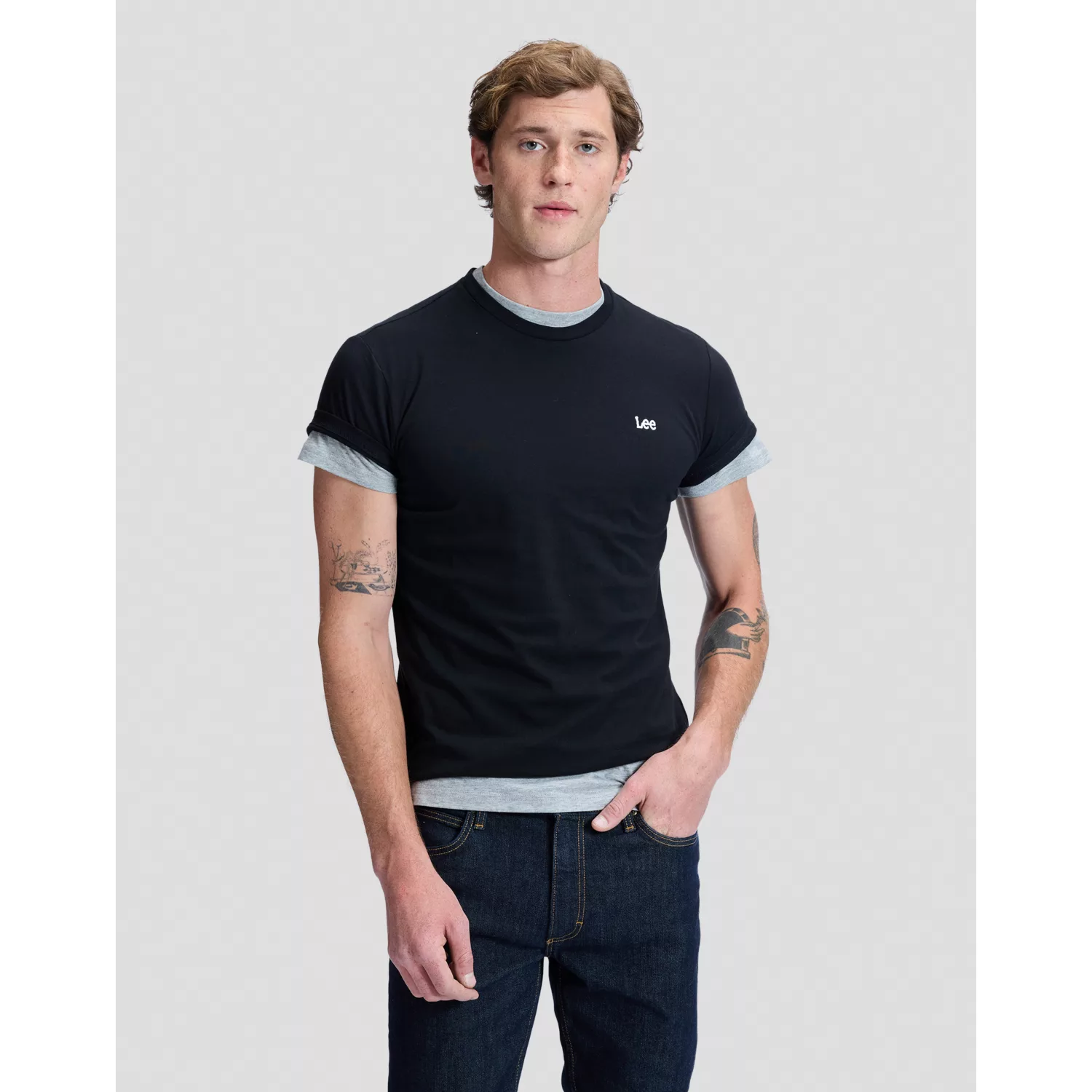 KOSZULKA MULTI PACK CREW BLACK