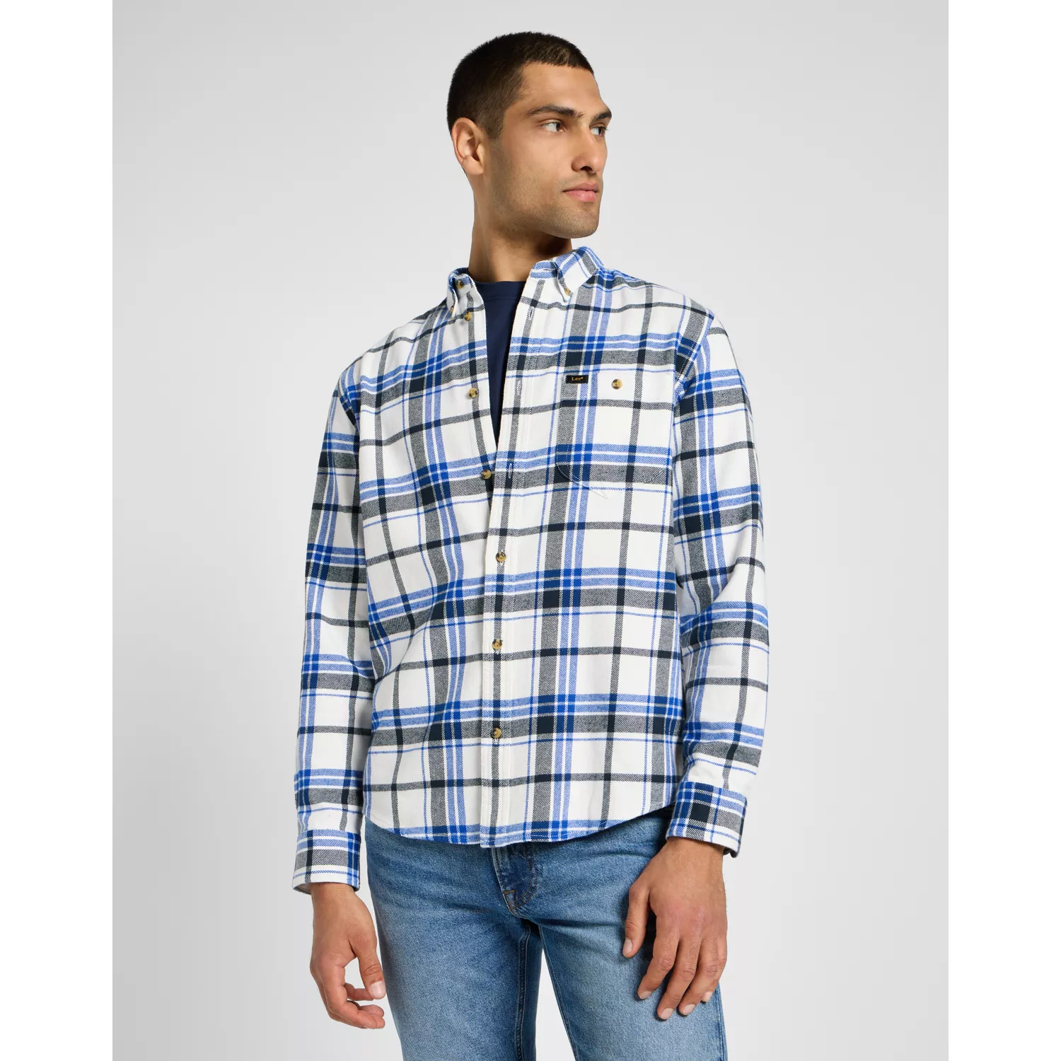 112355646  XXL  koszula RIVETED  WHITE