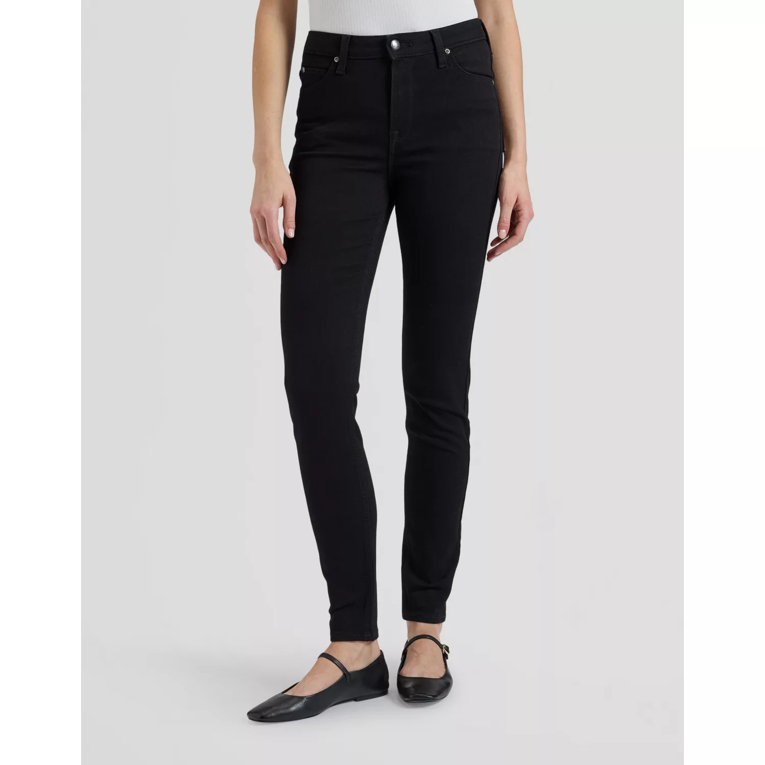 SPODNIE SCARLETT HIGH BLACK RINSE
