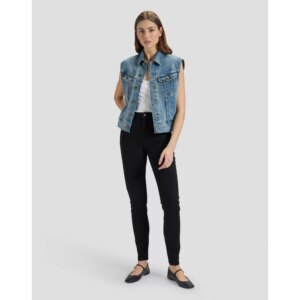 SPODNIE SCARLETT HIGH BLACK RINSE