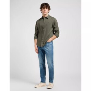 112370548 00 M PATCH SHIRT OLIVE GRAY KOSZULA