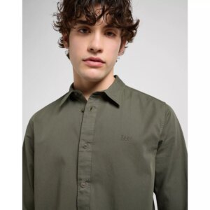 112370548 00 M PATCH SHIRT OLIVE GRAY KOSZULA