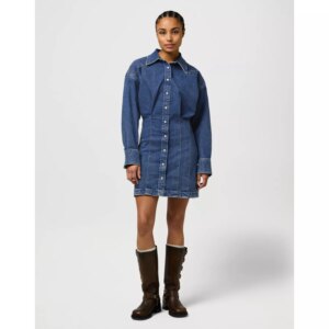 DARTED SKIRT DRESS SAPPHIRE TRACE S