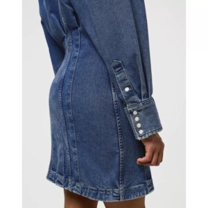 DARTED SKIRT DRESS SAPPHIRE TRACE S