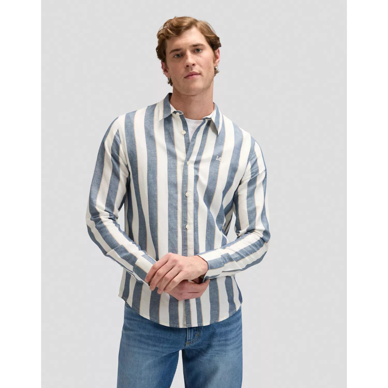 KOSZULA LEE SHIRT ACADEMY BLUE