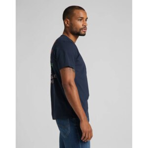 L63EFE35 00 XL T-shirts SS POSTER TEE NAVY