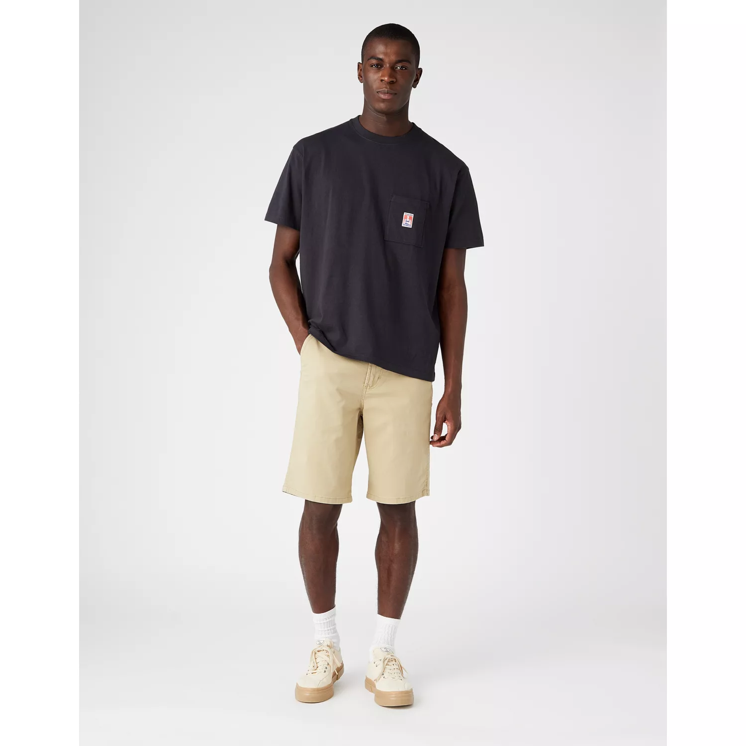 W1C1CGH24 00 29 Szorty CASEY CHINO SHORTS SADDLE