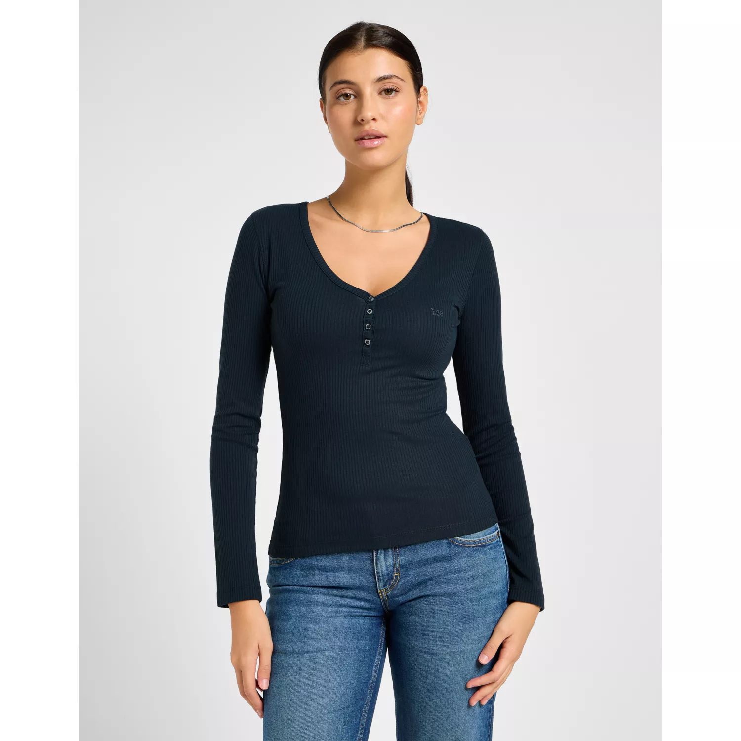 112341572 00 S LS HENLEY UNIONALL BLK KOSZULKA