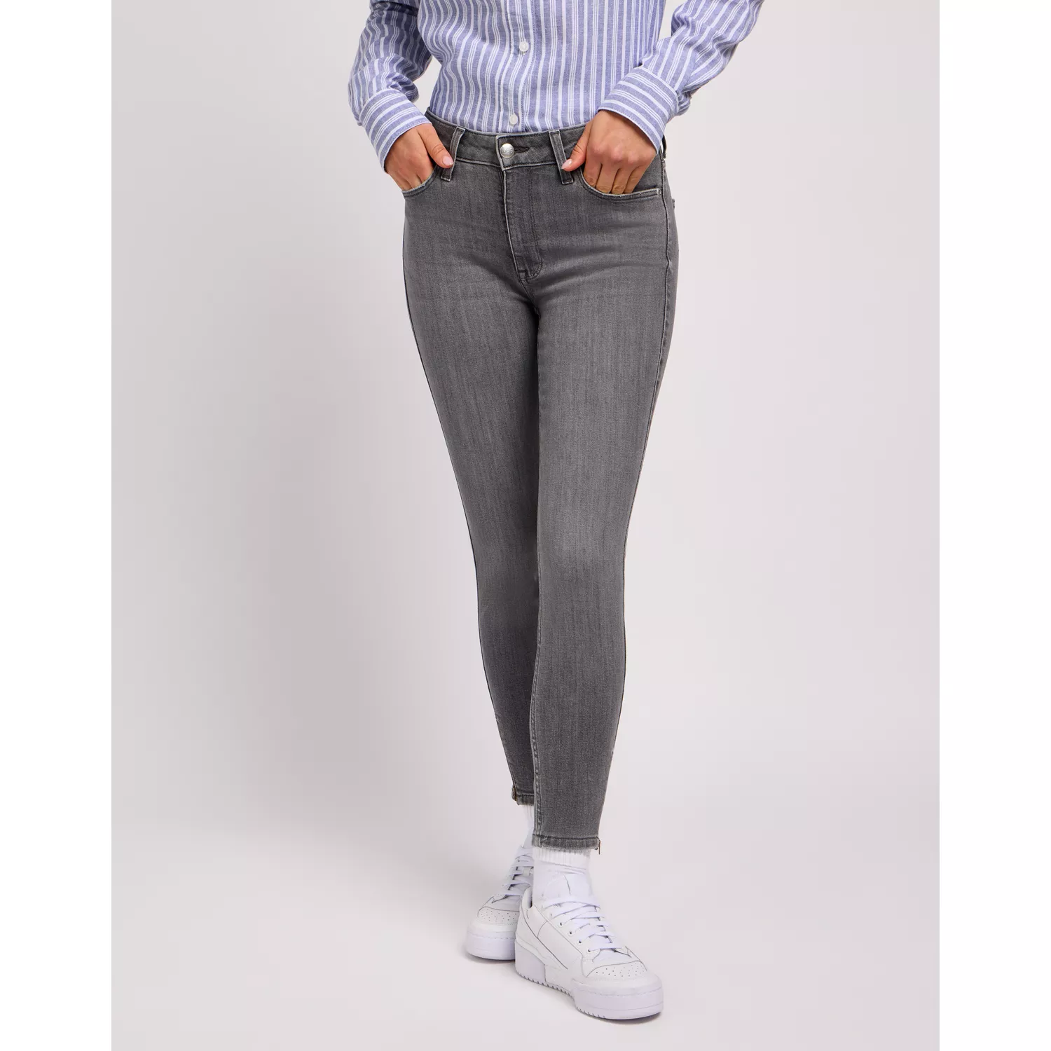 SCARLETT HIGH ZIP ASH STONE