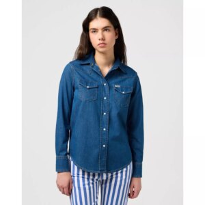 112351960  XS HERITAGE KOSZULA BARREL BLUE