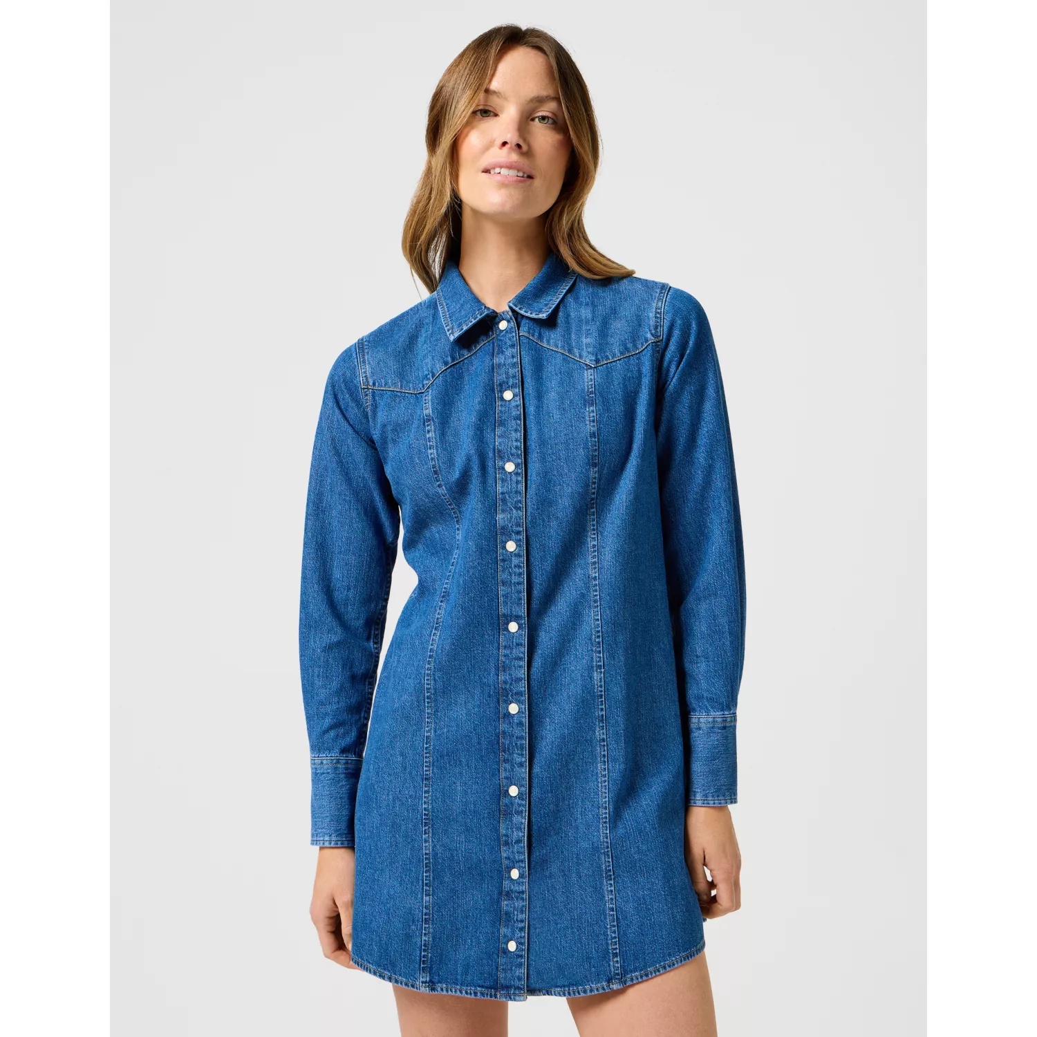 REG DENIM DRESS PETRIFIED