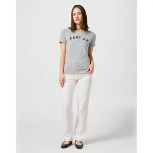 RINGER TEE MID GREY MEL