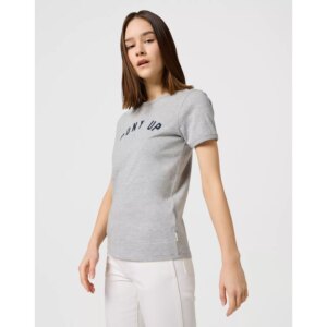 RINGER TEE MID GREY MEL