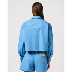 CUT OFF SHIRT COTTON CANDY BLUE