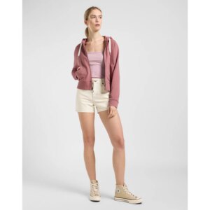 ZIP THROUGH HOODIE HENNA