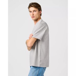 GRAPHIC TEE MID GREY MEL