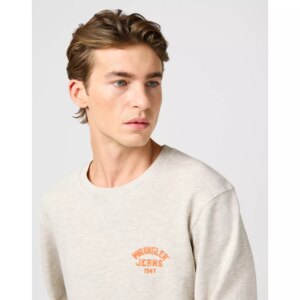 SMALL LOGO CREW OAT MELEE