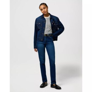 FEMME KNIT HENLEY NAVY KOSZULKA