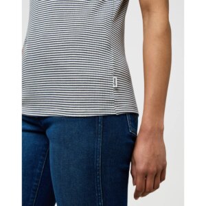 FEMME KNIT HENLEY NAVY KOSZULKA