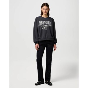 OVERSIZED SWEAT FADED BLACK BLUZA