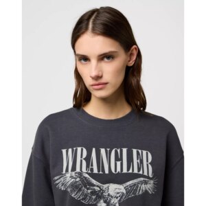 OVERSIZED SWEAT FADED BLACK BLUZA