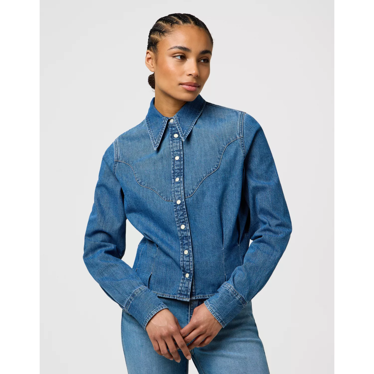 FEMME PEPLUM SHIRT LIGHT HAND