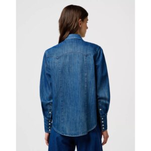YOKE DENIM SHIRT SPARKLE BLUE