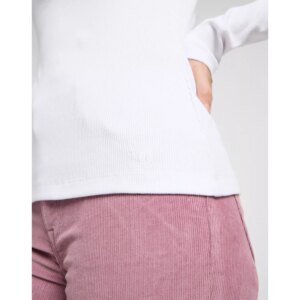 LS SQUARE NECK BRIGHT WHITE KOSZULK