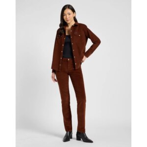 REGULAR WESTERN SHIRT LUXE BROWN KO