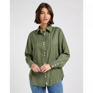 BALLOON SLEEVE SHIRT OLIVE STONE