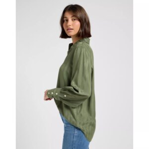BALLOON SLEEVE SHIRT OLIVE STONE
