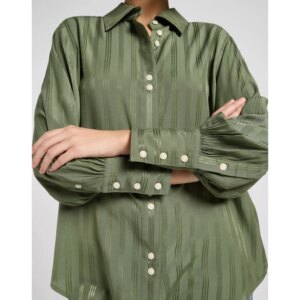 BALLOON SLEEVE SHIRT OLIVE STONE