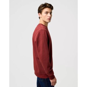 112371464 00 XL SIGN OFF CREW FIRED BRICK BLUZA