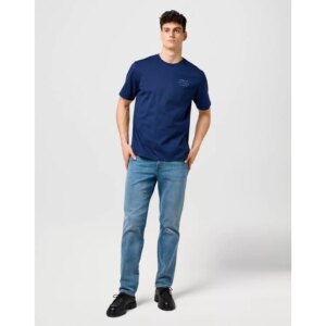 EMBROIDERY TEE NAVY KOSZULKA