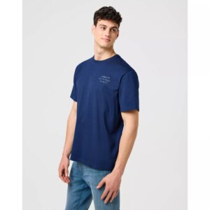 EMBROIDERY TEE NAVY KOSZULKA