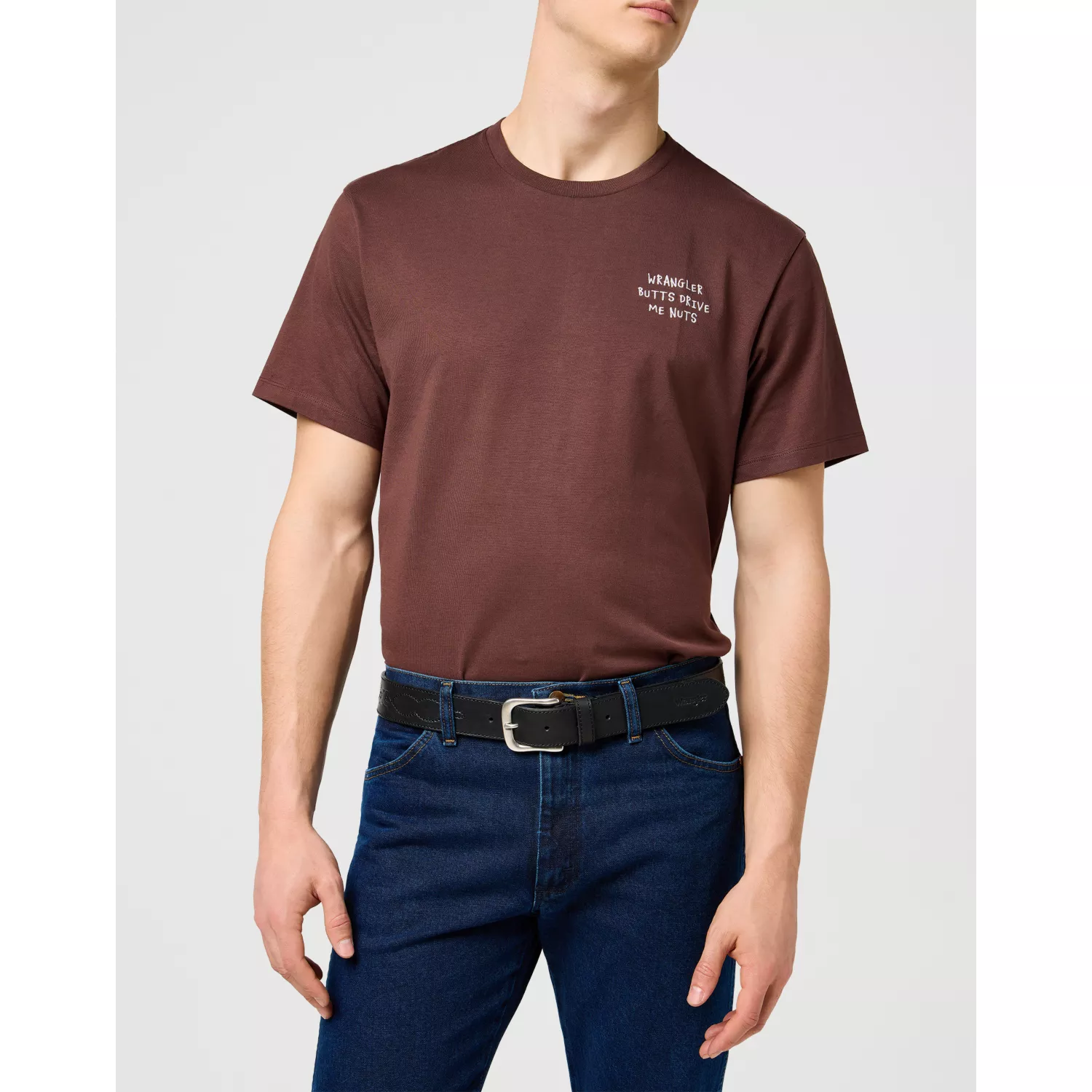 WESTERN STITCH BELT BLACK PASEK