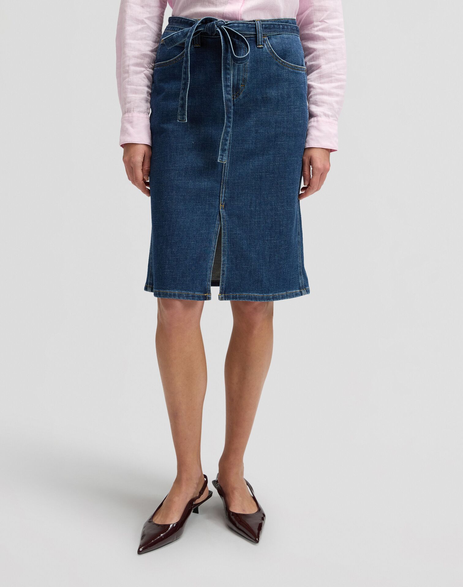 SPÓDNICA MIDI SKIRT WITH BOW SEASI