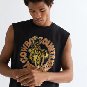 KOSZULKA GRAPHIC MUSCLE TANK BLACK