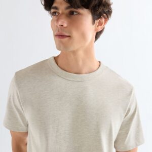 112378012 00 S KOSZULKA SS SOLID TEE OAT MEL