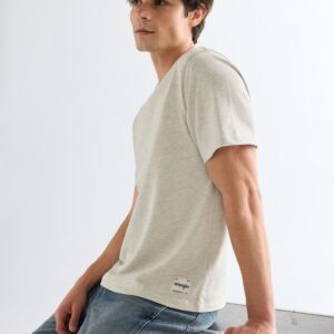 112378012 00 S KOSZULKA SS SOLID TEE OAT MEL