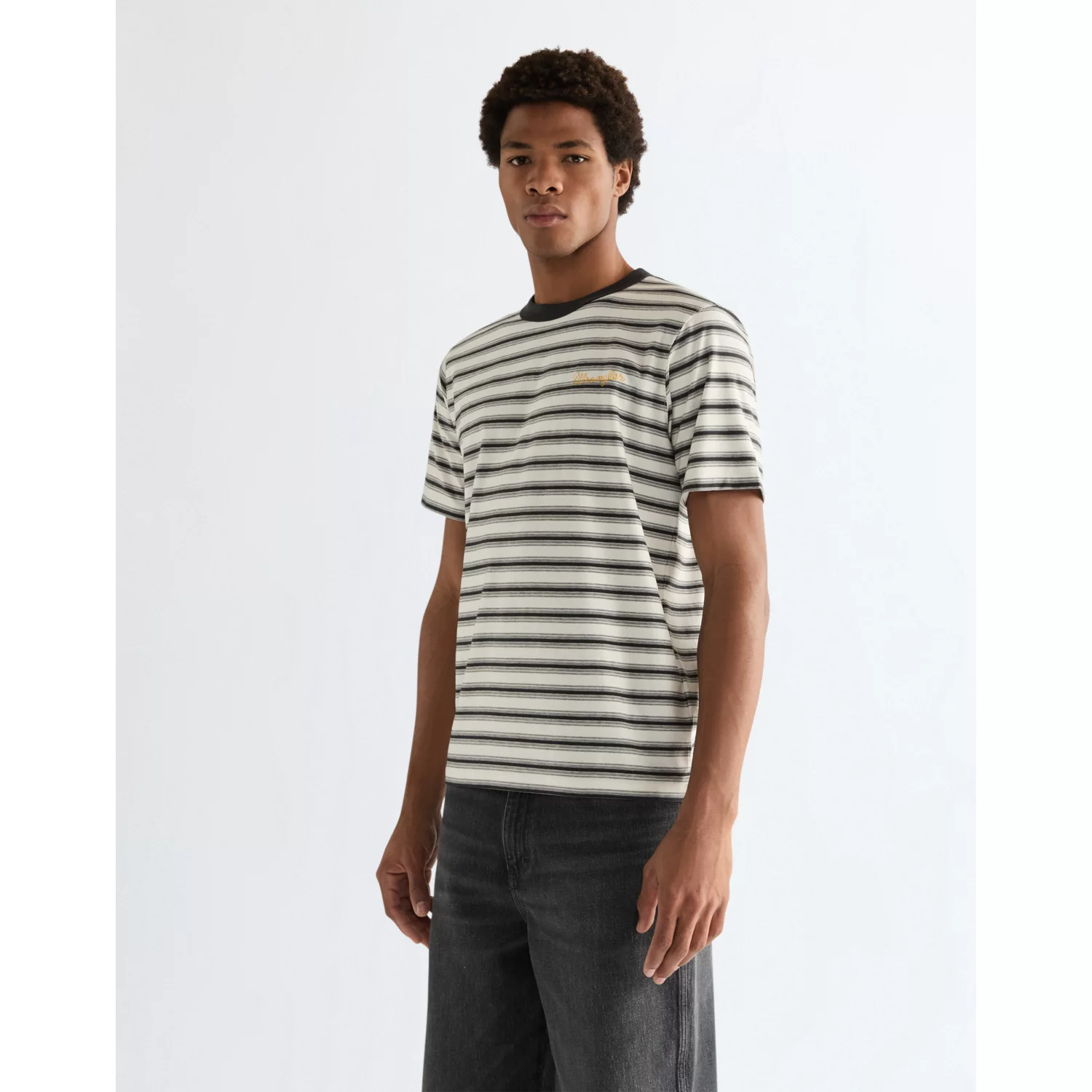 KOSZULKA STRIPE TEE WORN WHITE