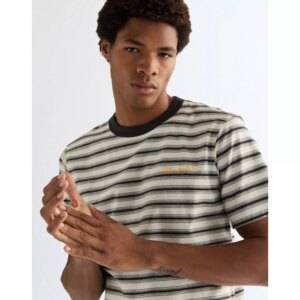 KOSZULKA STRIPE TEE WORN WHITE