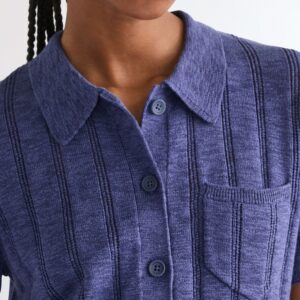 112378106 00 S SWETER ONE POCKET POLO DEEP COBALT
