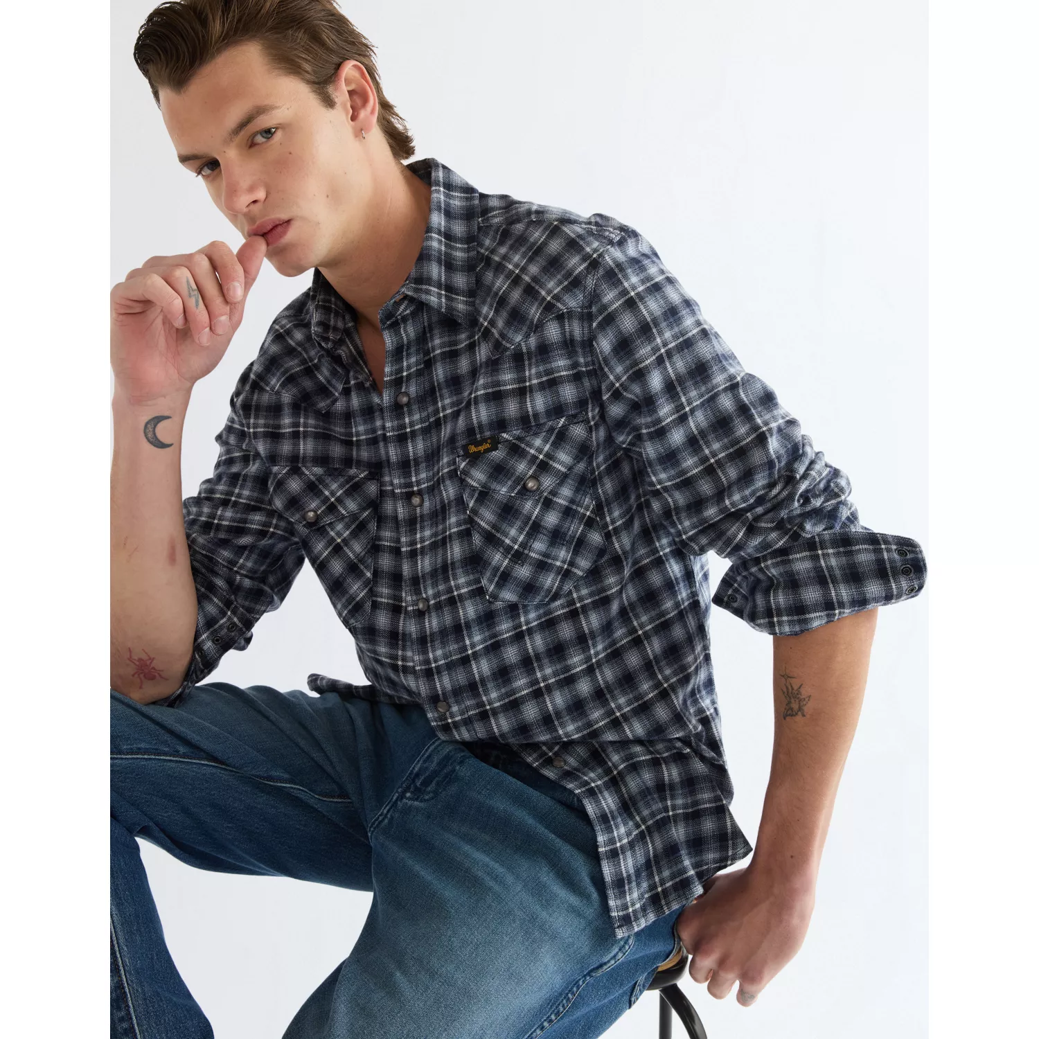 Koszula WESTERN SHIRT DEEP BLUE
