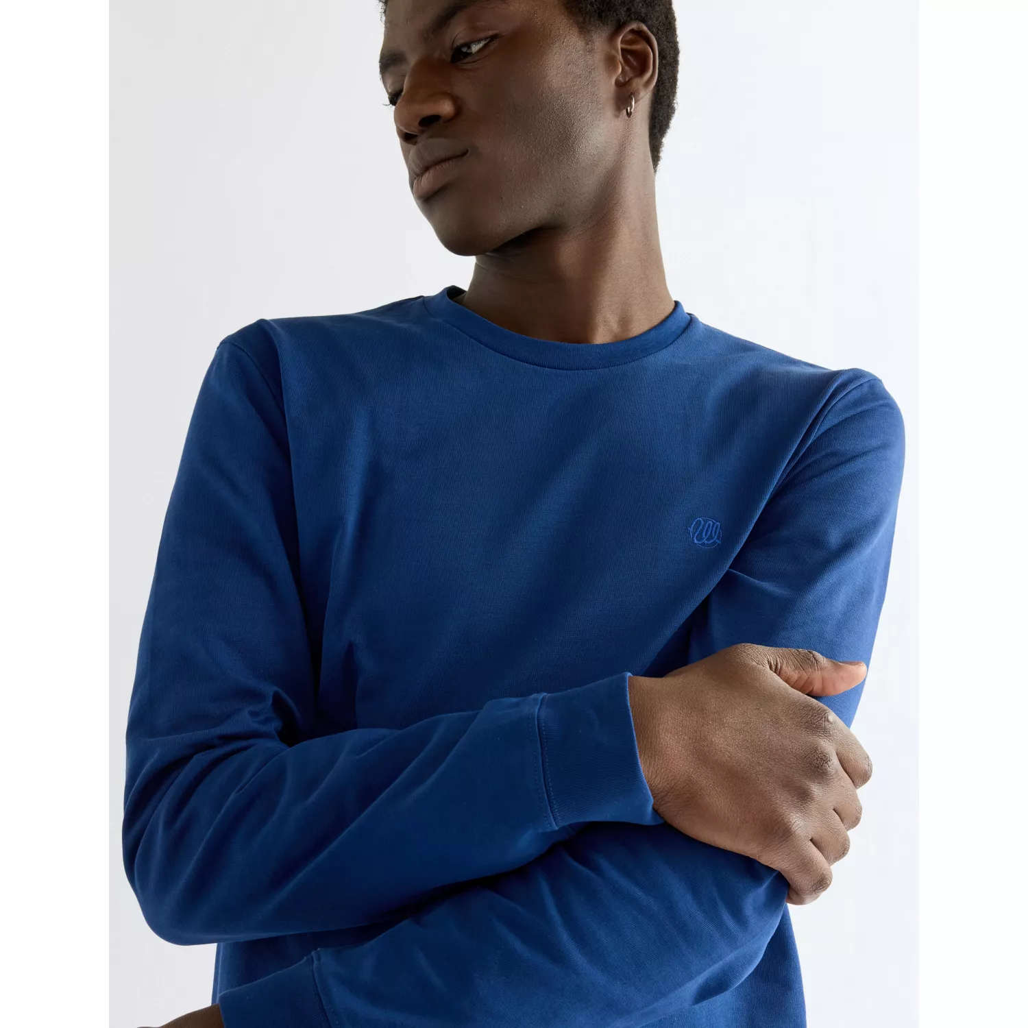 T-shirt LS TEE BLUE DEPTHS