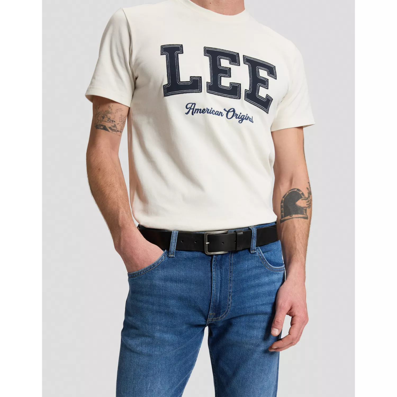 Pasek EMBOSSED LOGO BELT BLACK