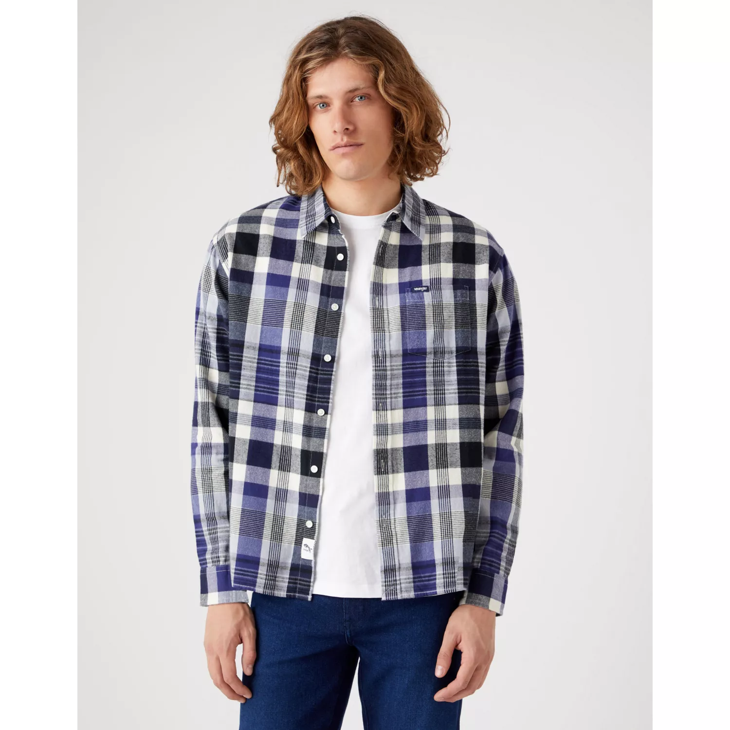Koszula 1 PKT SHIRT STONE WASH BL