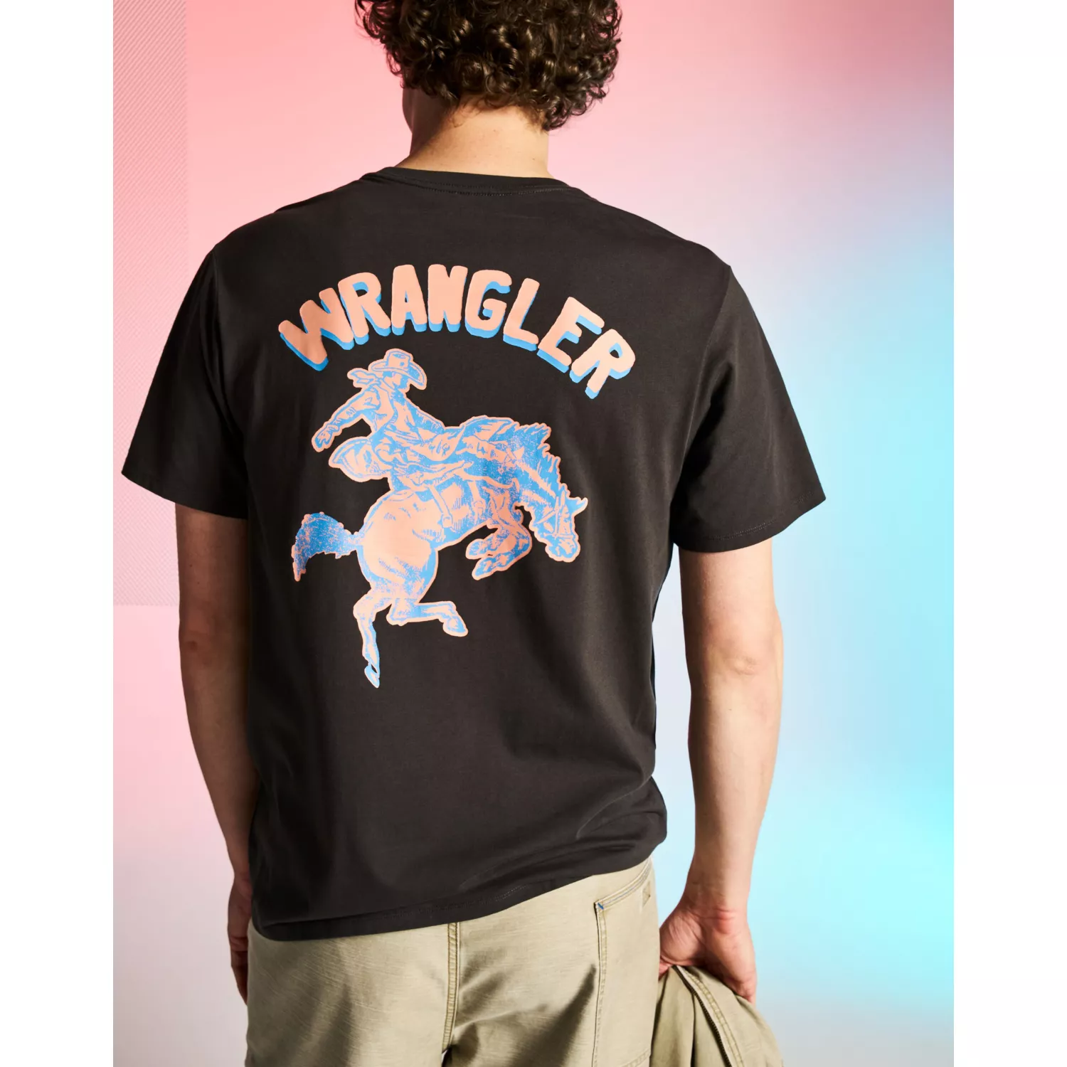 112362909 00 L GRAPHIC TEE FADED BLACK