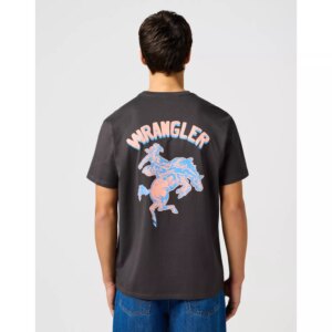 112362909 00 L GRAPHIC TEE FADED BLACK